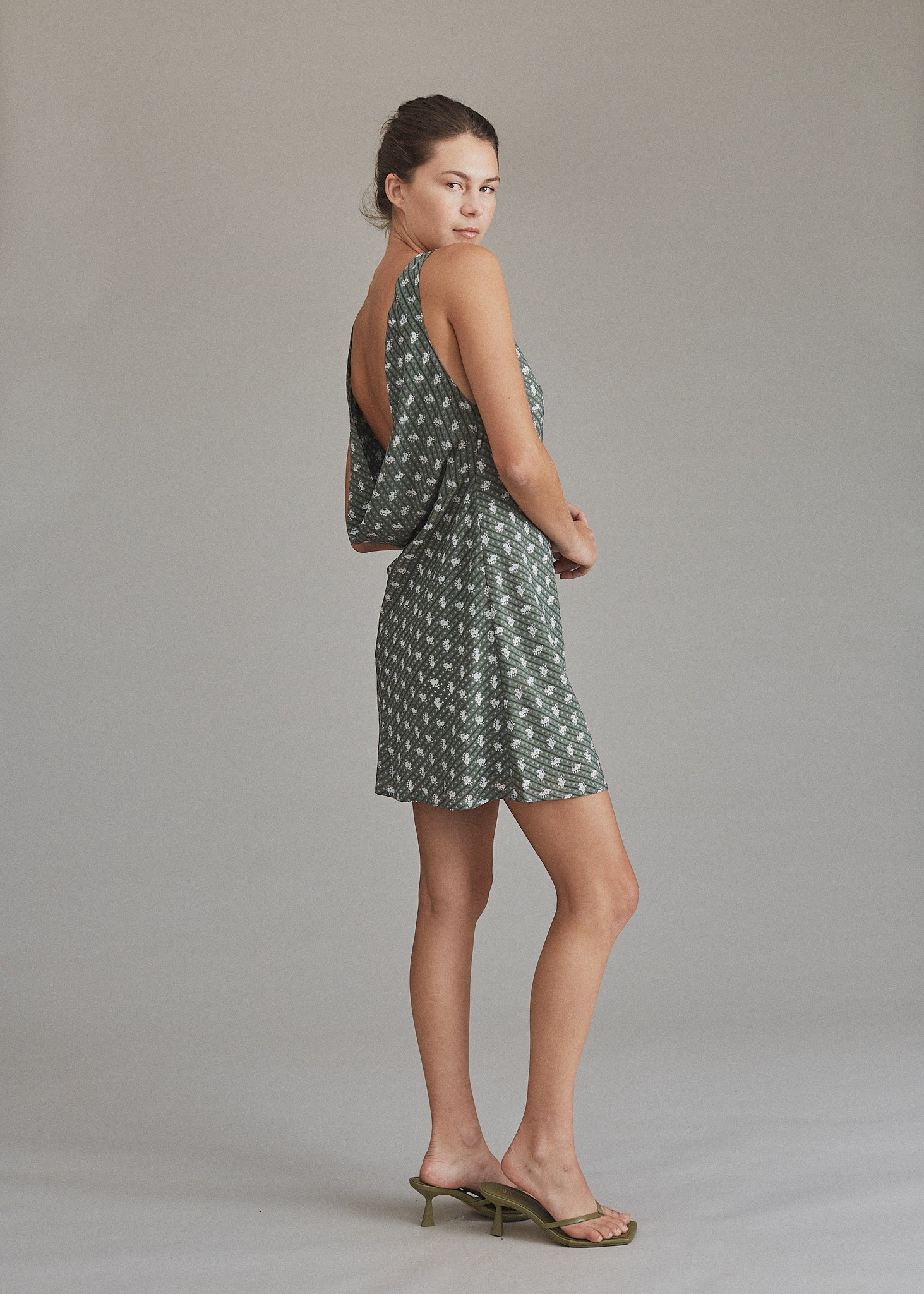 open lace back dress MAK DRESS