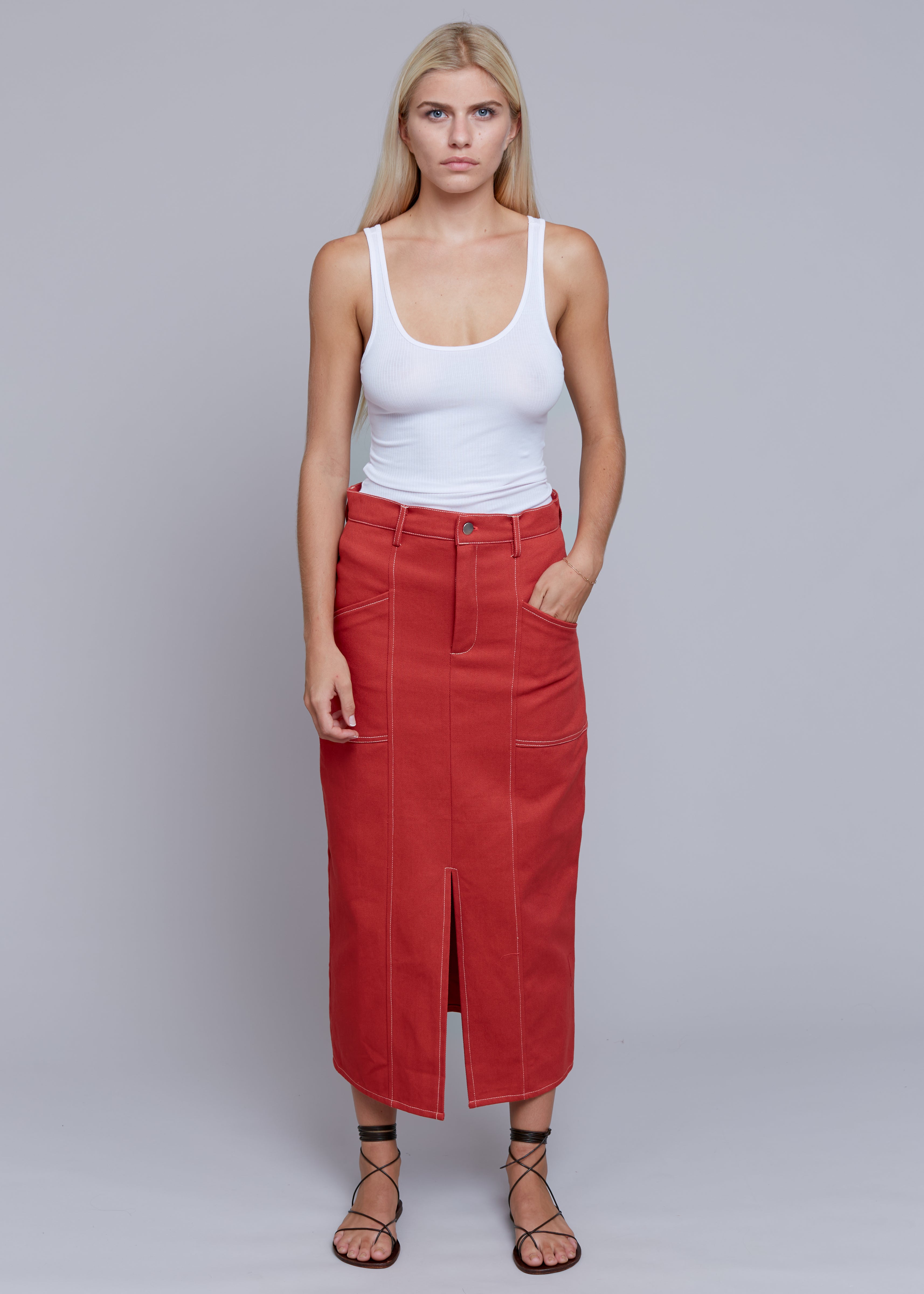 JORIAN DENIM SKIRT - PRE-FALL 2026