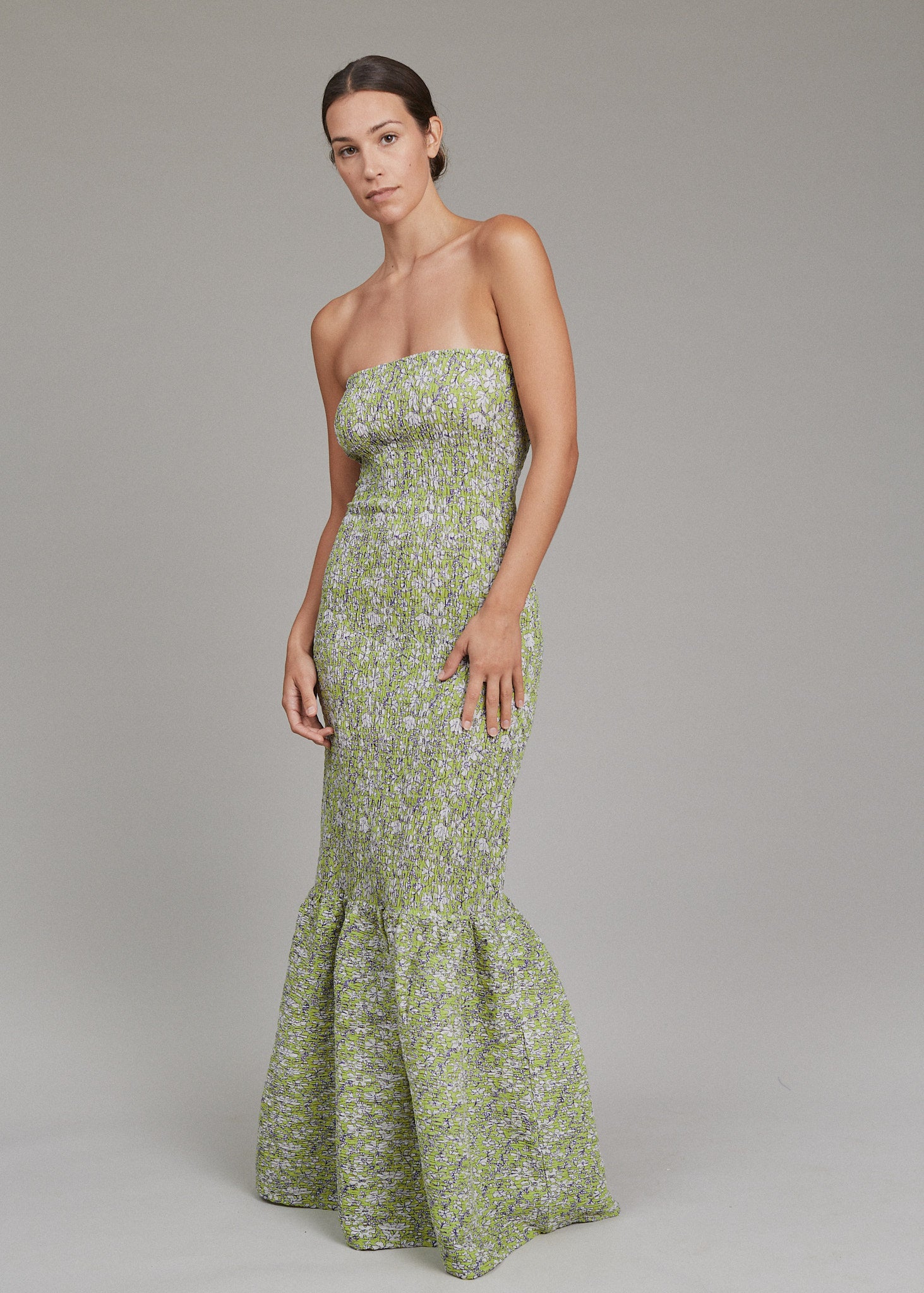 fitted lace wedding dress ELARA MAXI DRESS – TIMELESS GRACE main image 1