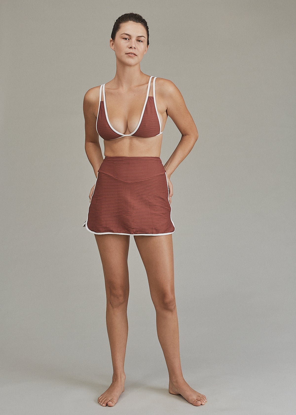 LANEY PIPED TENNIS SKIRT - SUMMER 2024
