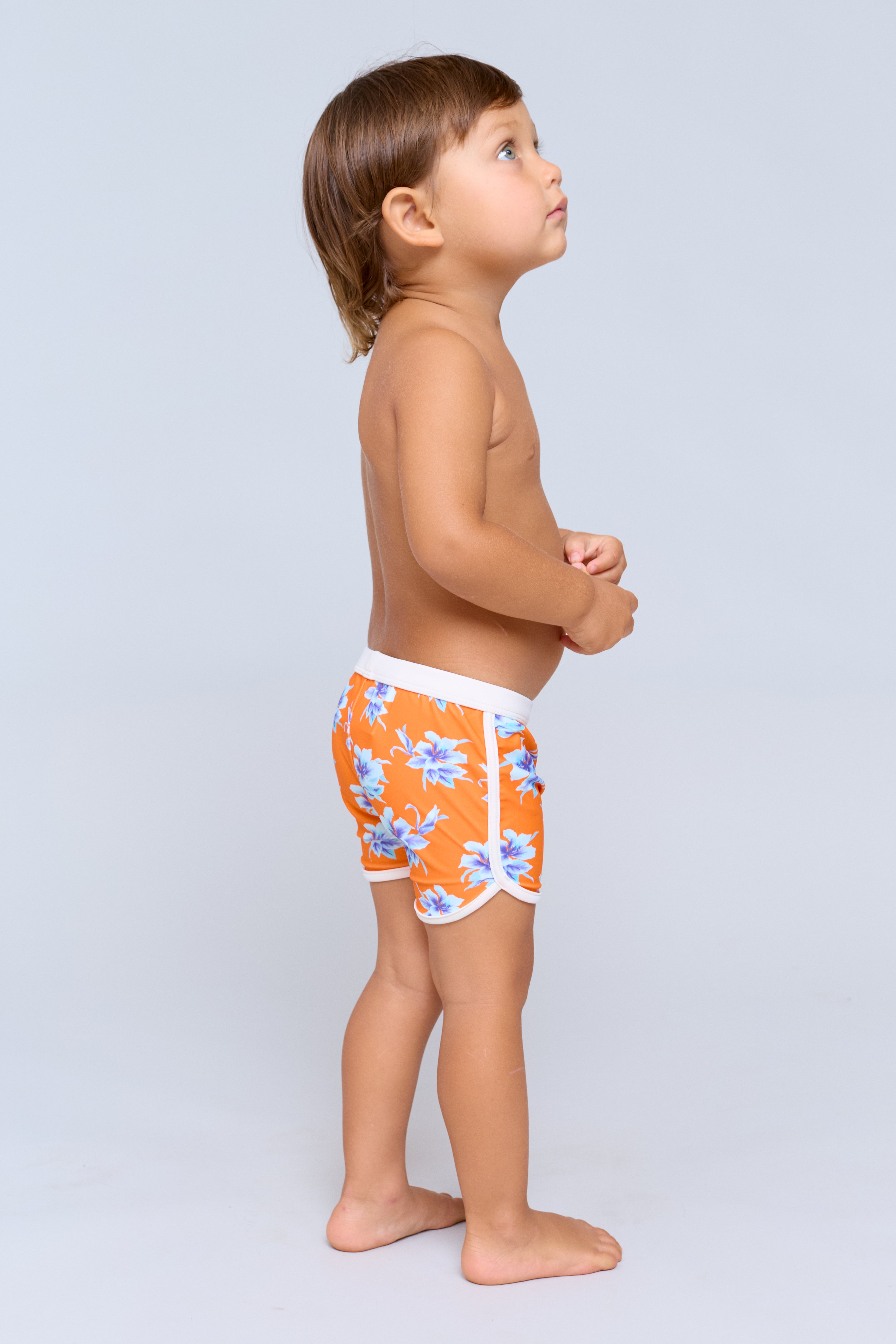KIDS PIPED SWIM SHORT - CAPSULE 2026 - VINTAGE ALOHA