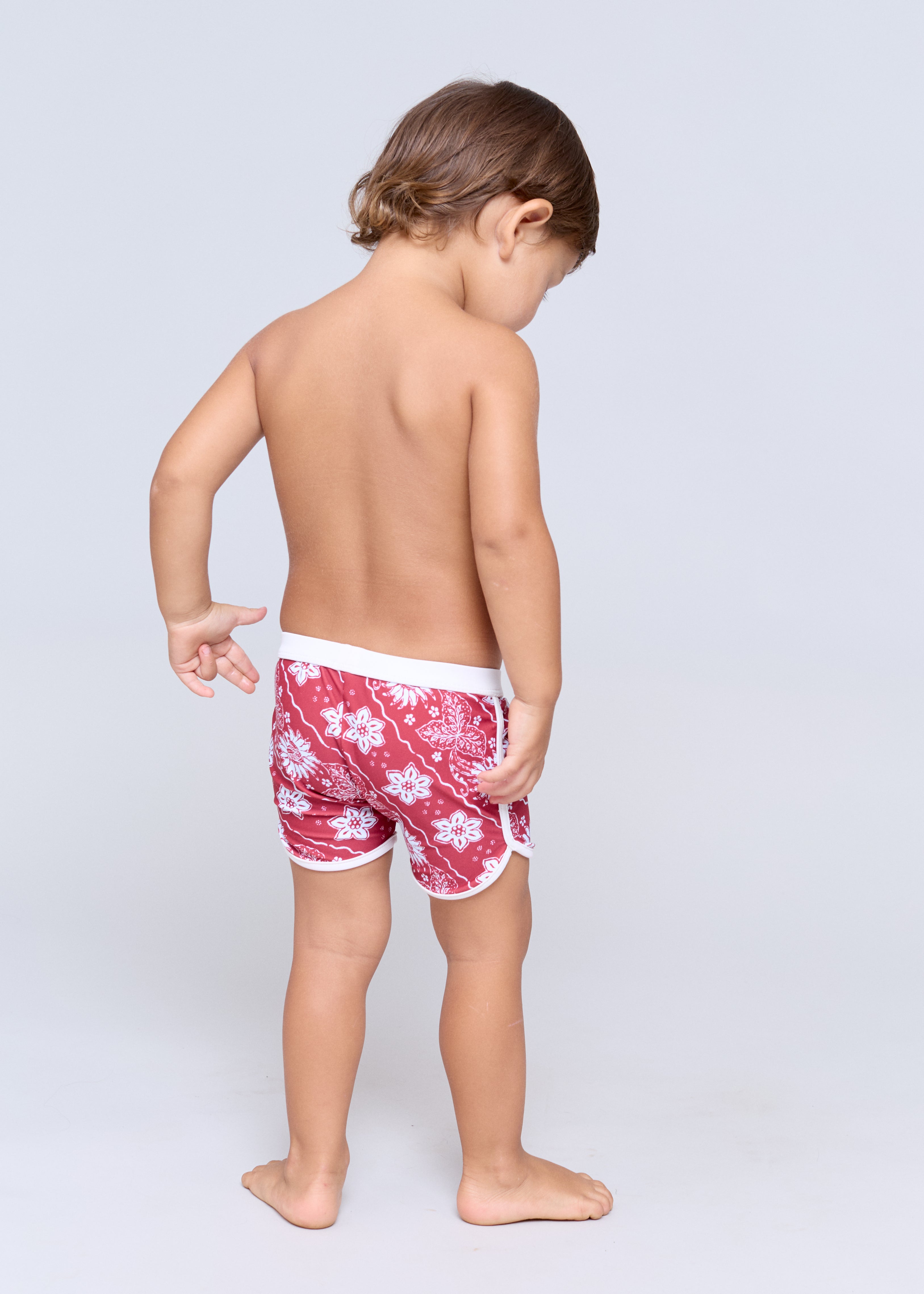 KIDS PIPED SWIM SHORT - PRE-FALL 2026