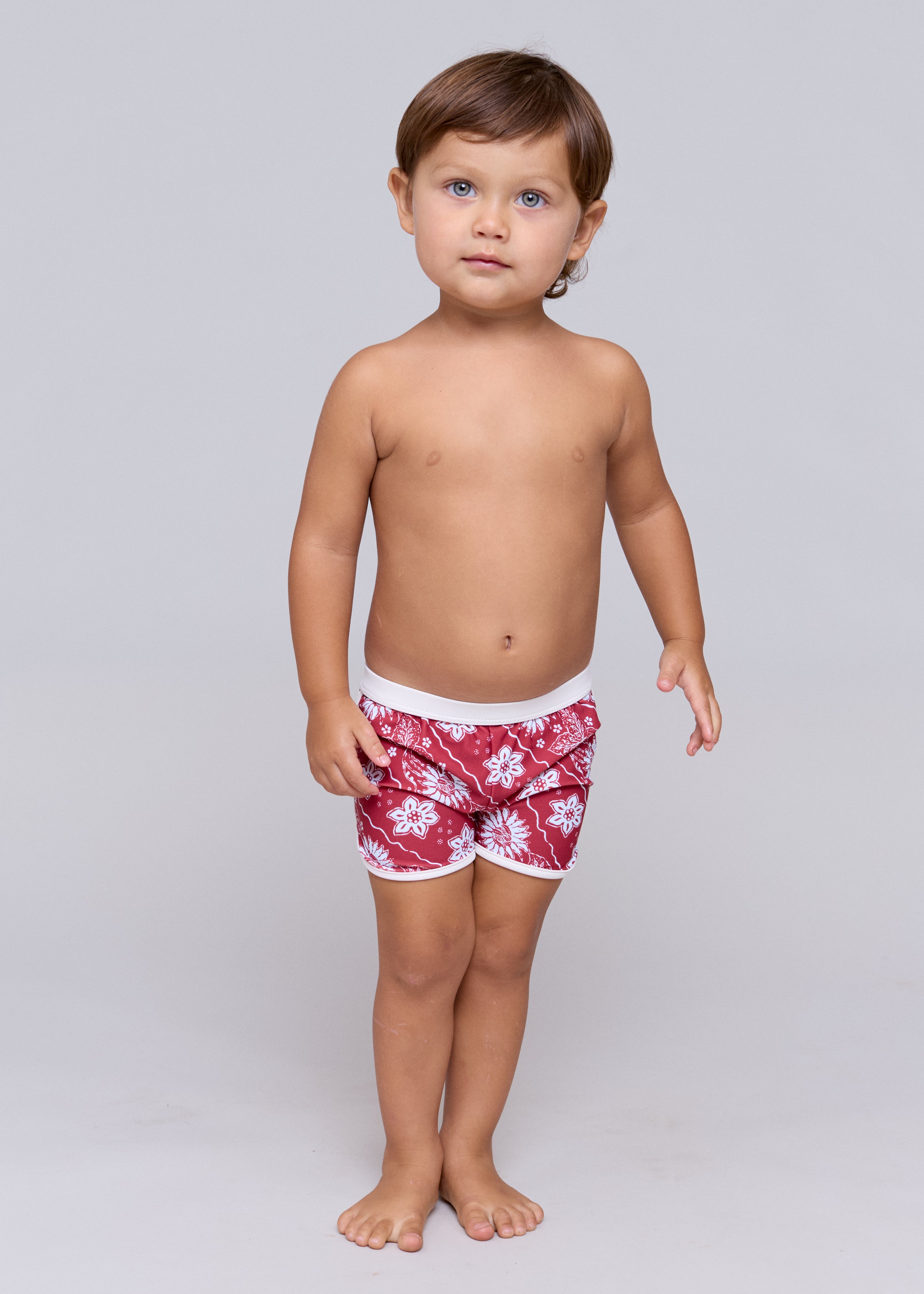 KIDS PIPED SWIM SHORT - PRE-FALL 2026