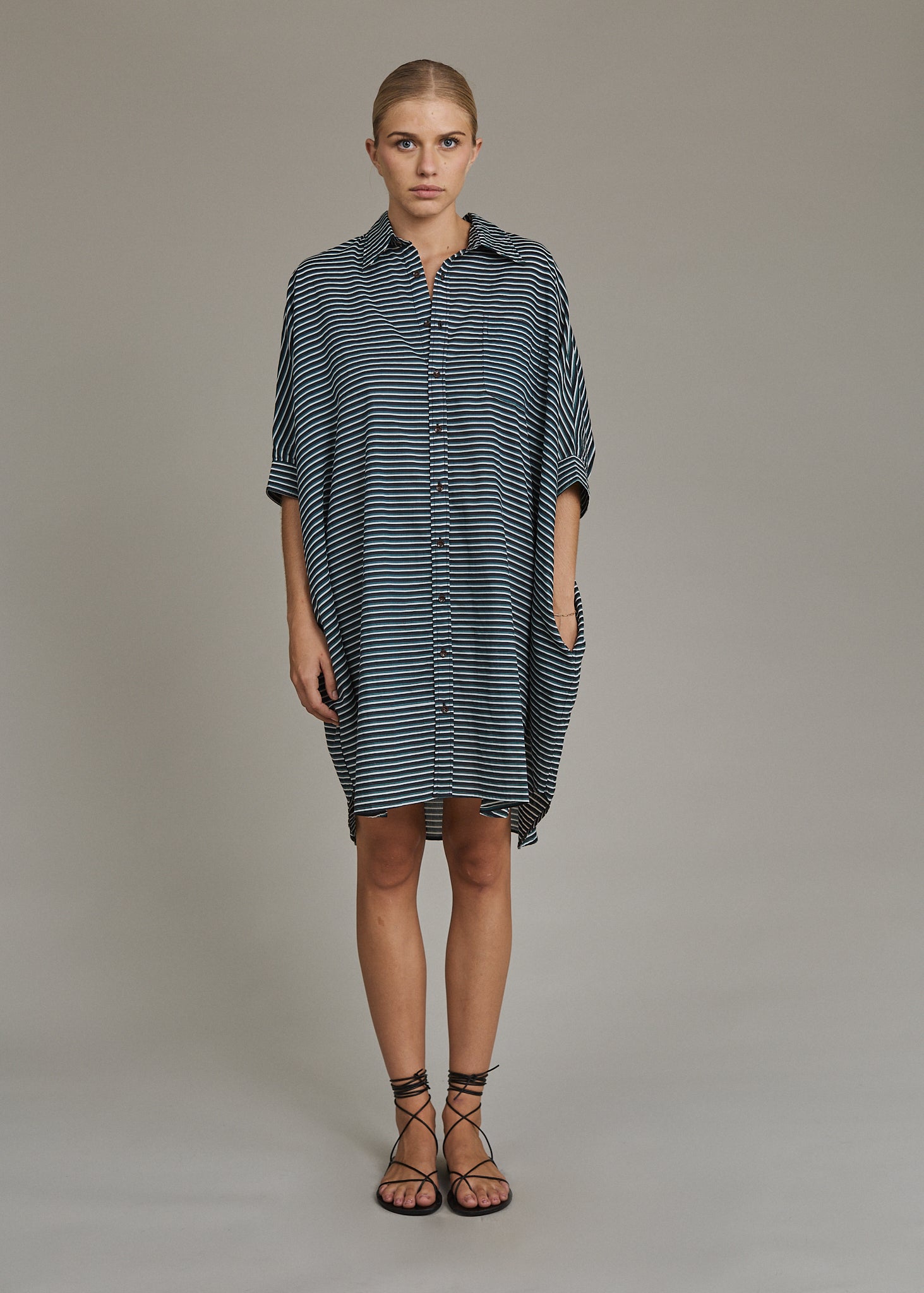 acacia midi shirt dress MEEYA DRESS