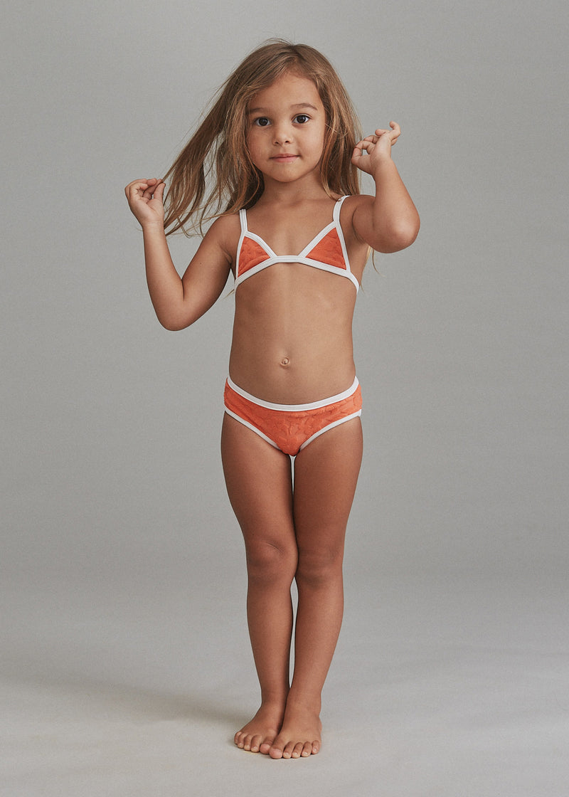 KIDS BAJA TOP + MAKAI PIPED BOTTOM SET - RESORT 2024