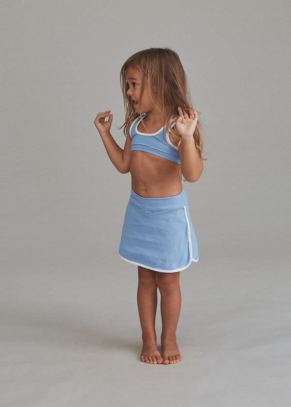 KIDS LANEY PIPED SKIRT - RESORT 2024