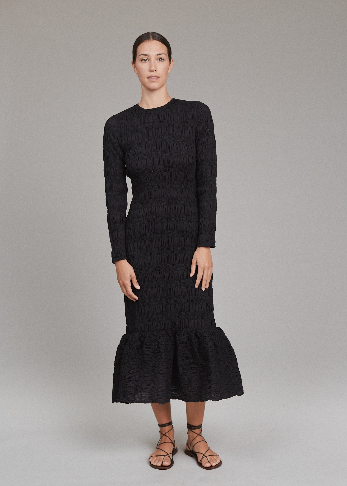 PETRA SHIRRED DRESS - PRE-FALL 2025