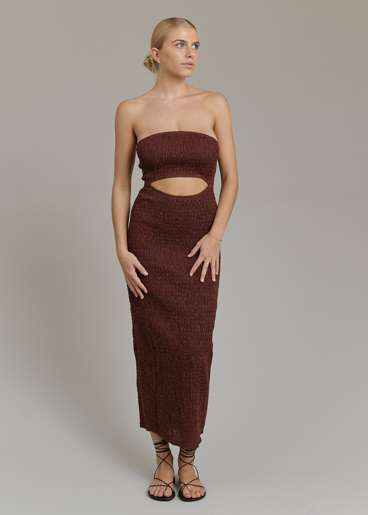 CASEY SHIRRED DRESS - PRE-FALL 2025
