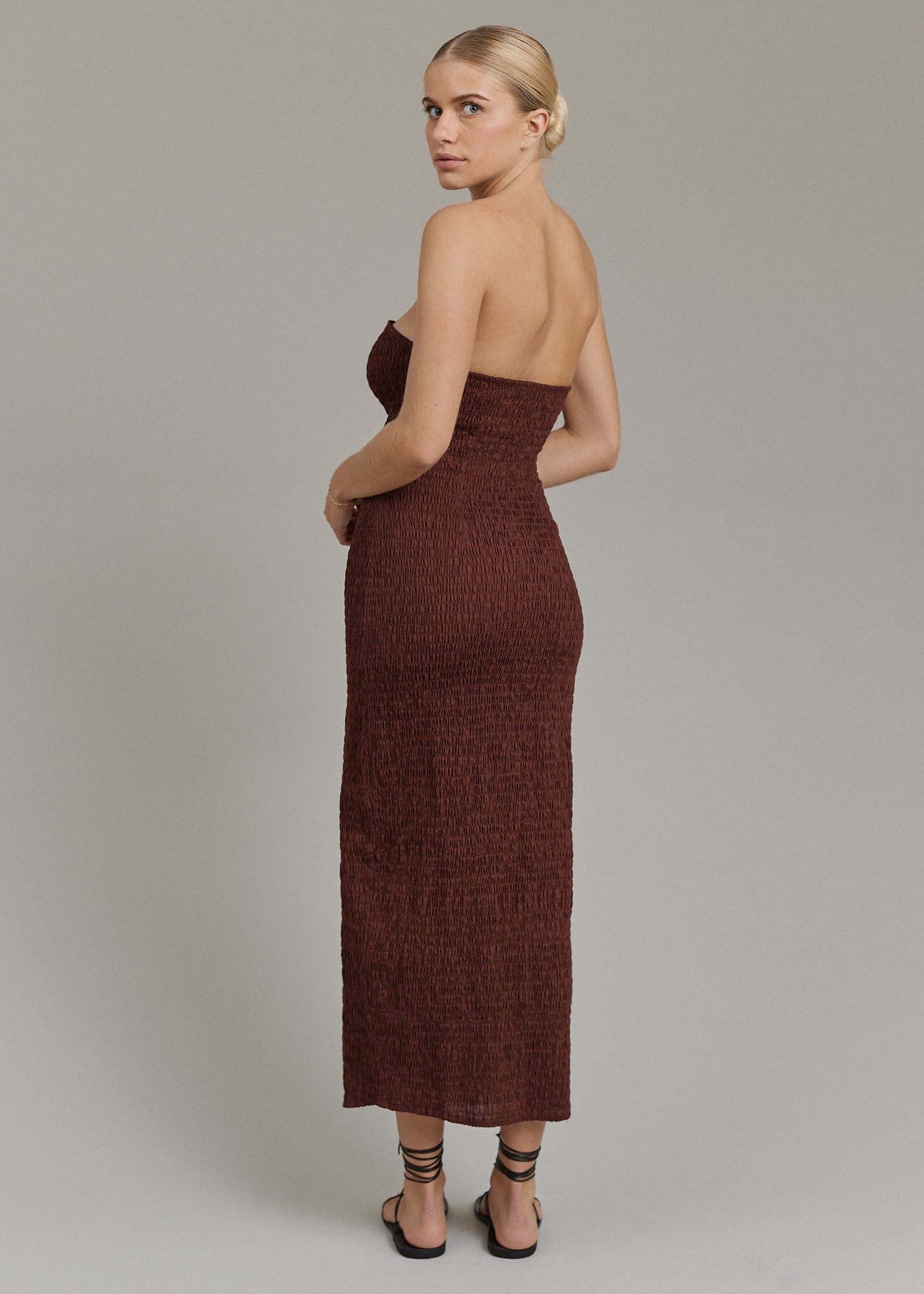 CASEY SHIRRED DRESS - PRE-FALL 2025