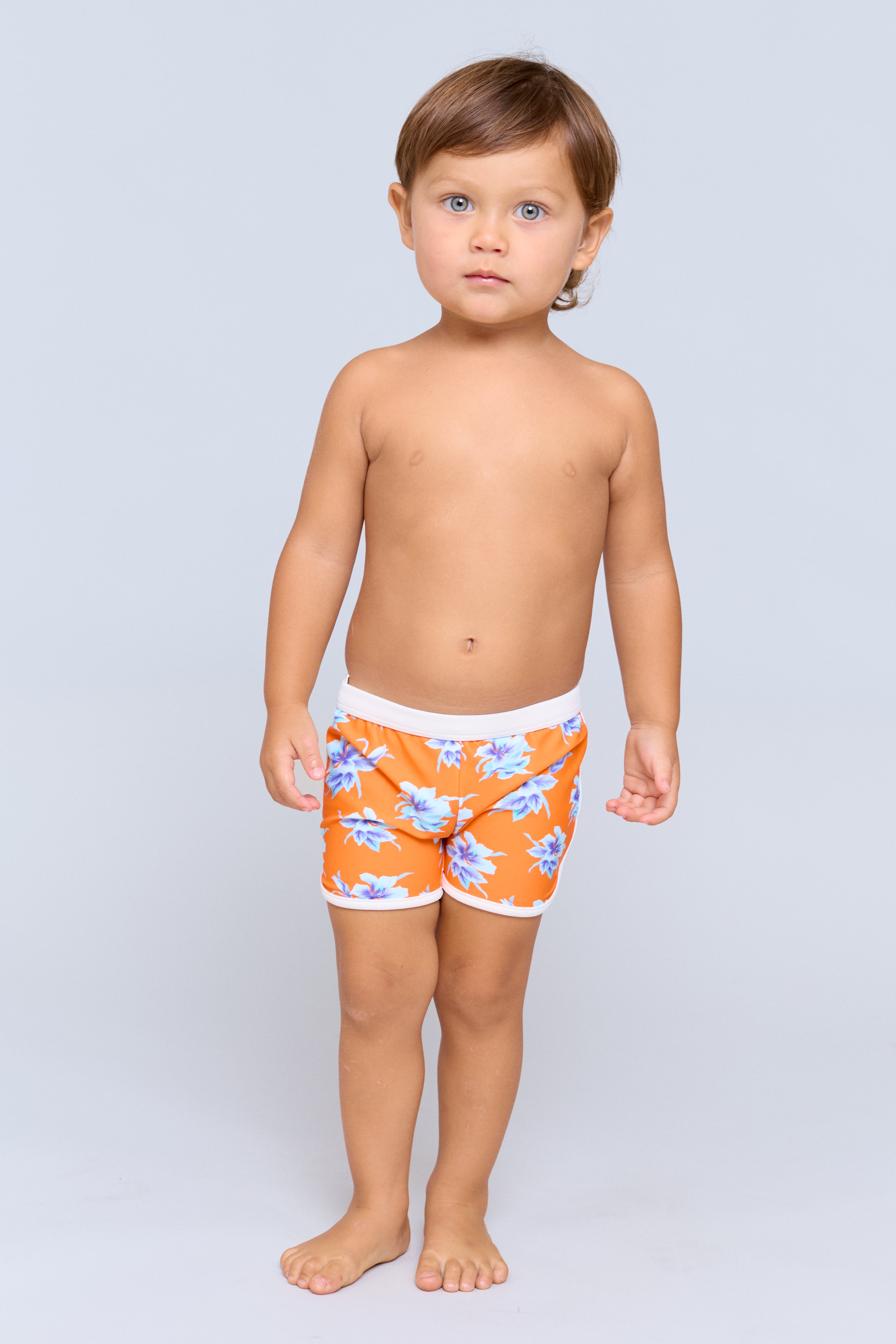 KIDS PIPED SWIM SHORT - CAPSULE 2026 - VINTAGE ALOHA