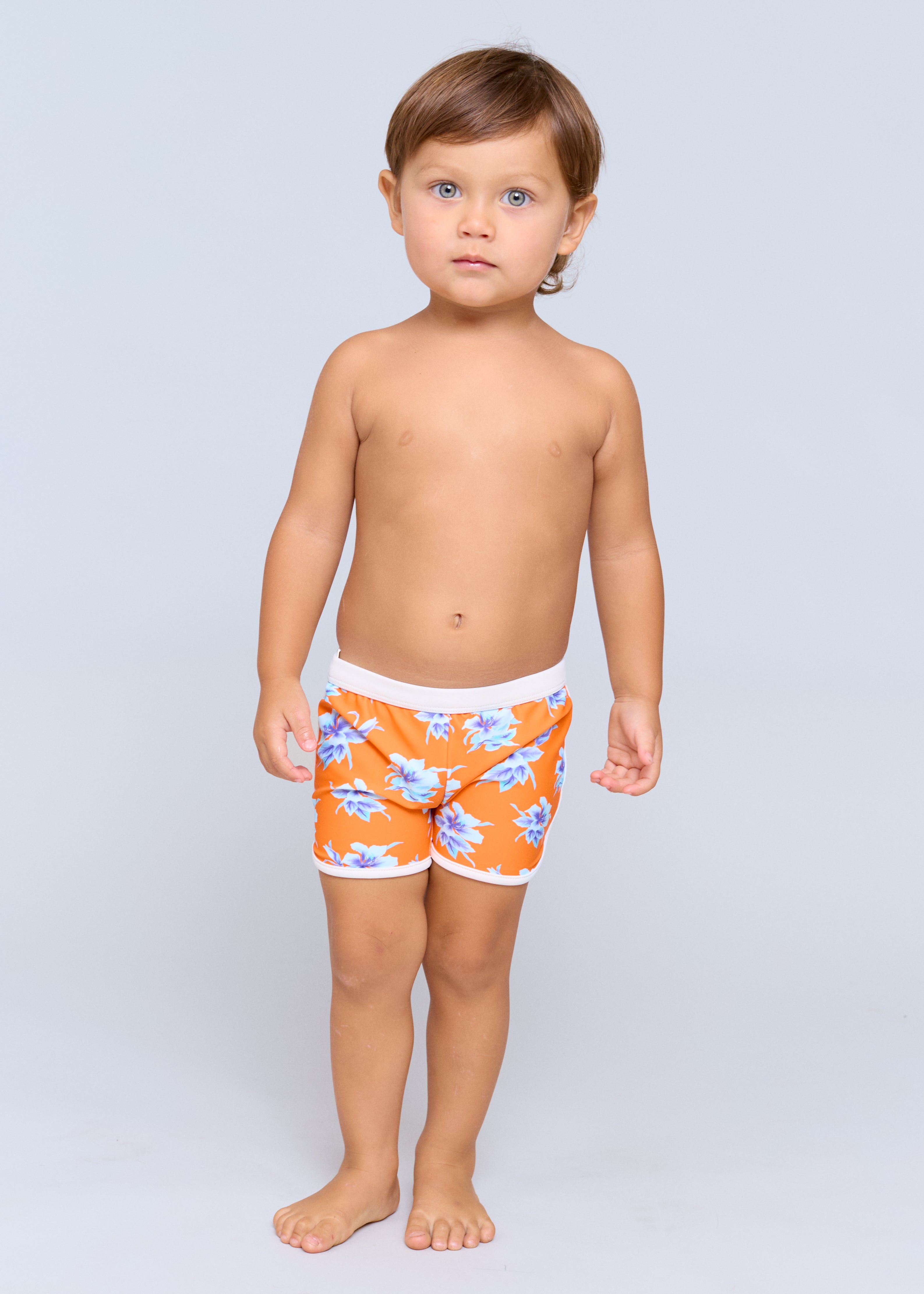 KIDS PIPED SWIM SHORT - CAPSULE 2026 - VINTAGE ALOHA