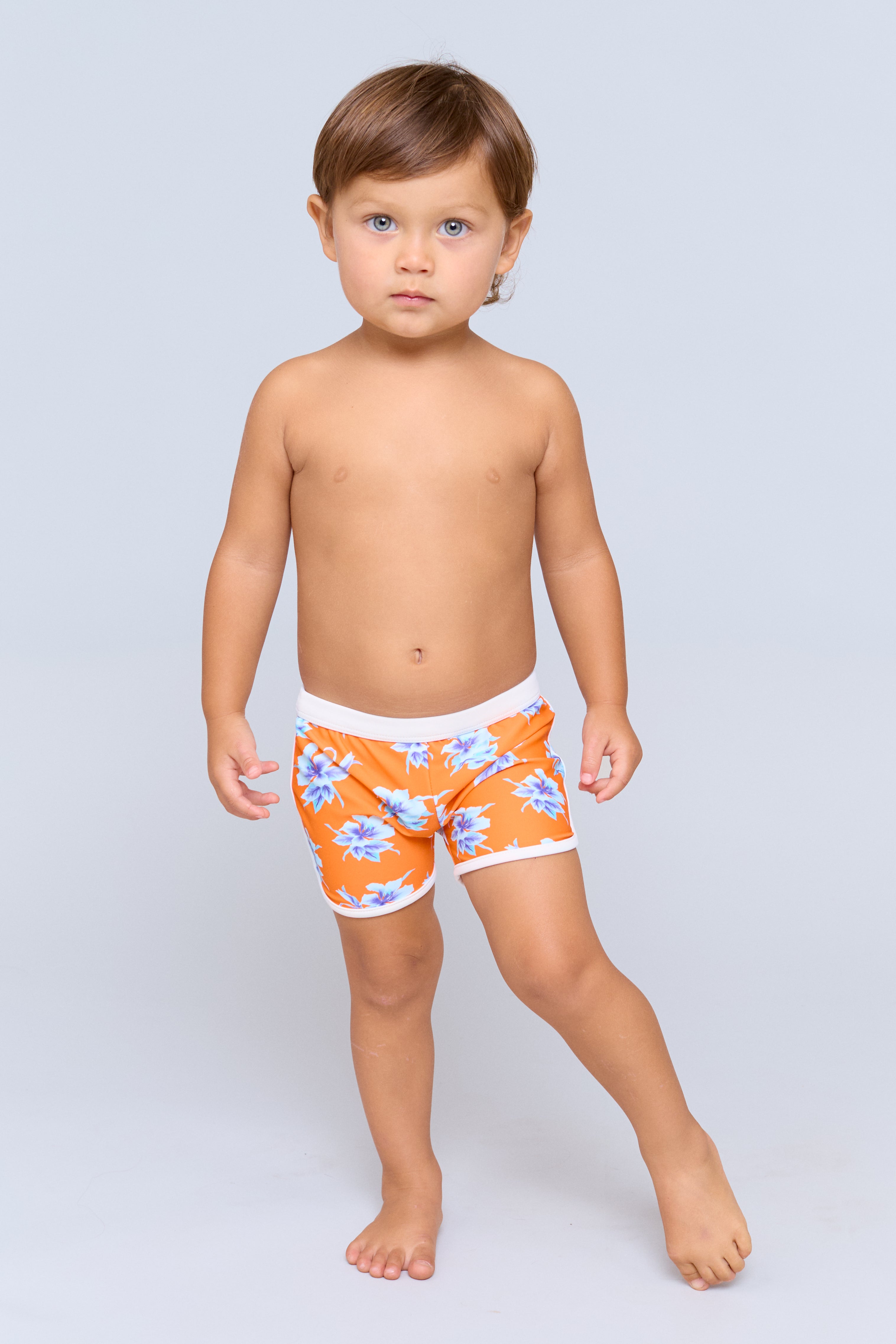 KIDS PIPED SWIM SHORT - CAPSULE 2026 - VINTAGE ALOHA