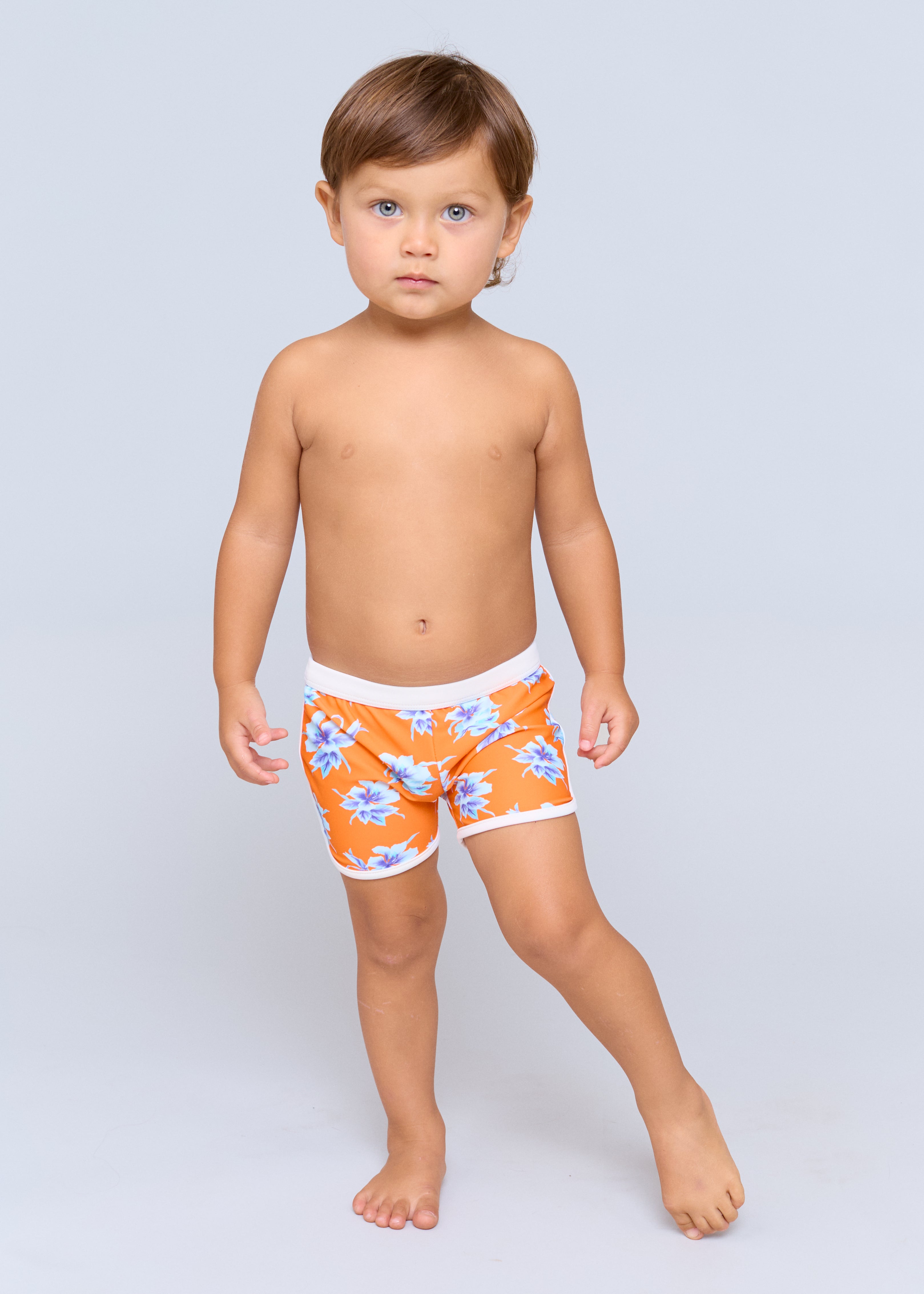 KIDS PIPED SWIM SHORT - CAPSULE 2026 - VINTAGE ALOHA