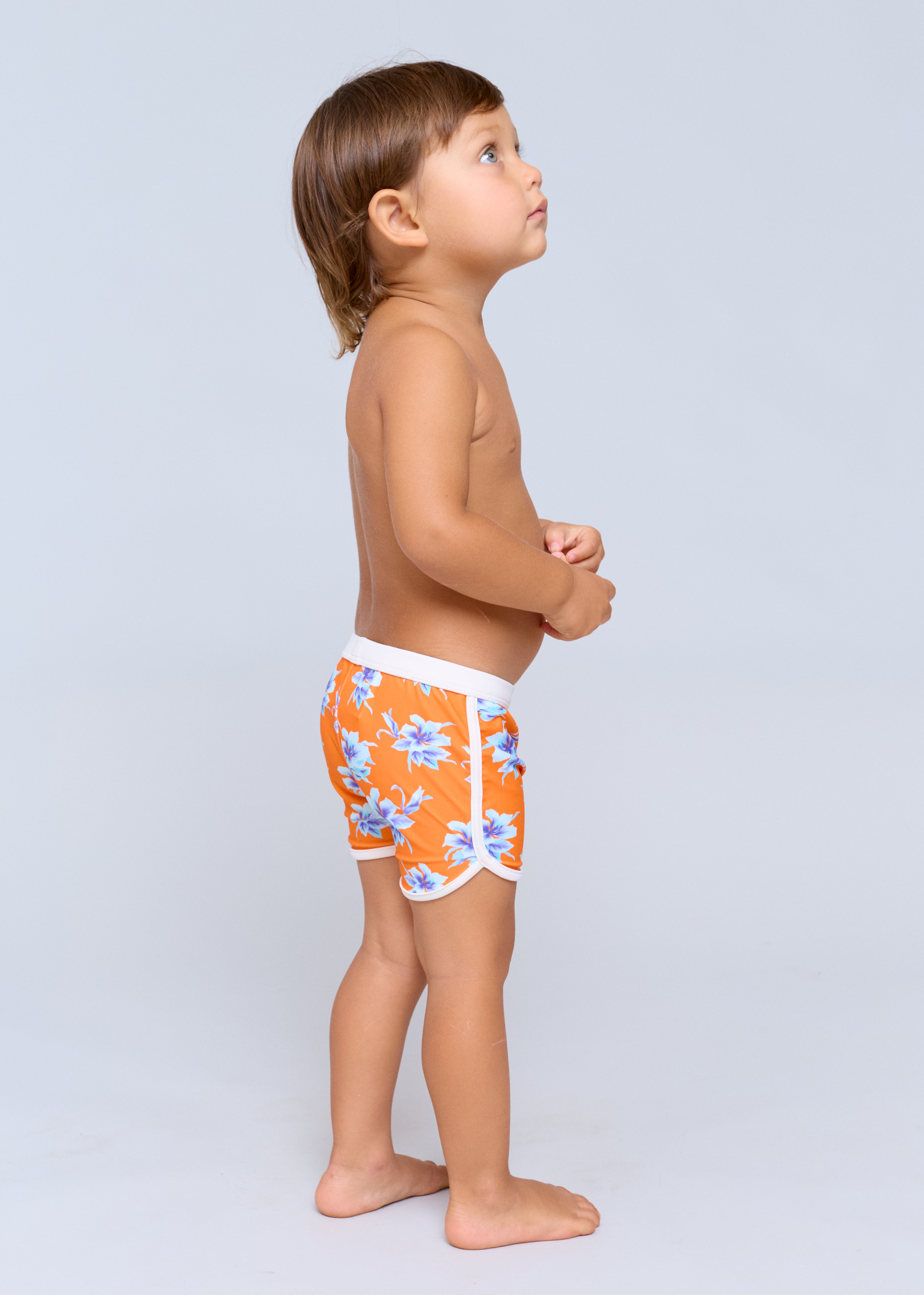 KIDS PIPED SWIM SHORT - CAPSULE 2026 - VINTAGE ALOHA