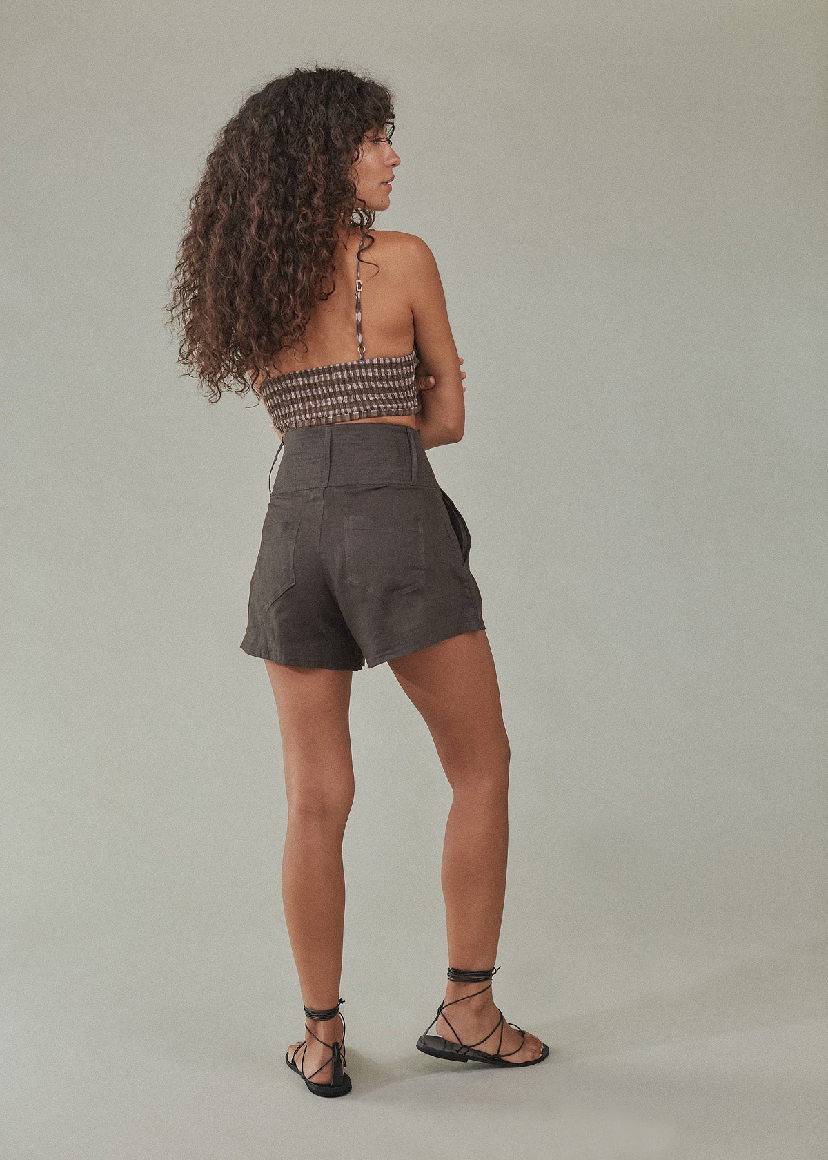 COLLIN LINEN SHORTS - RESORT 2023