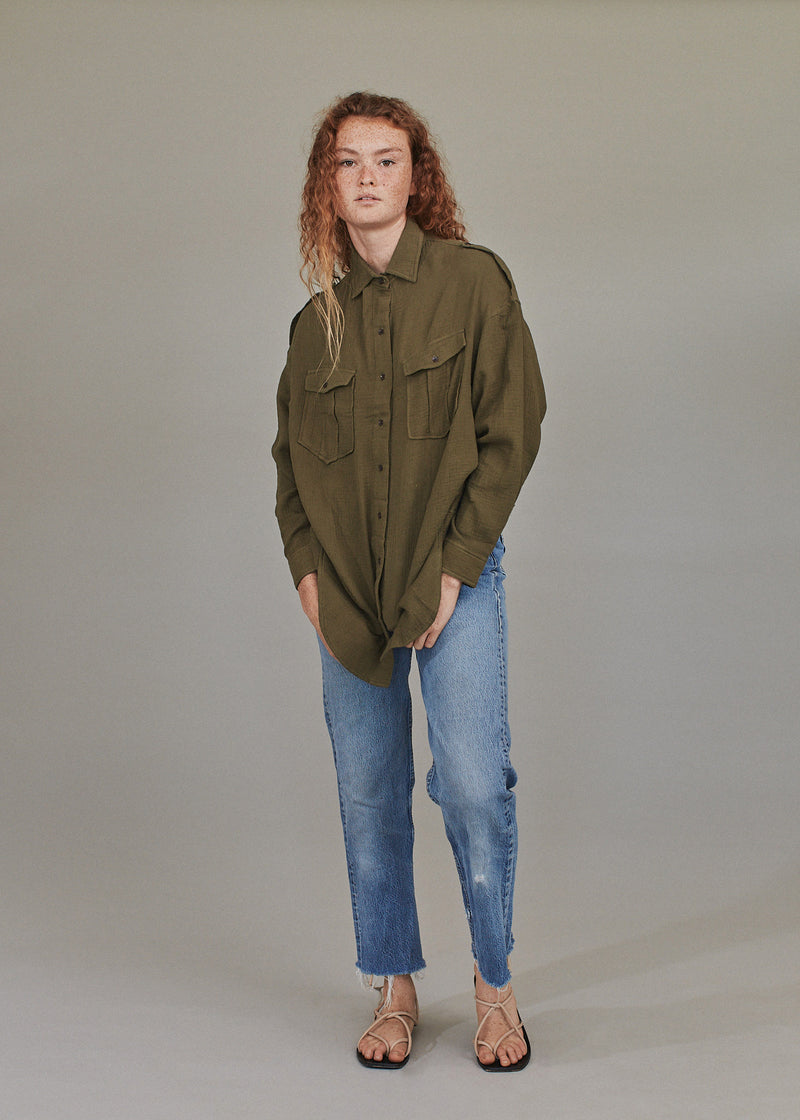 VERA COTTON GAUZE TOP - SPRING 2023